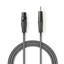 Nedis Nedis XLR audiokábel | XLR 3 Tűs Dugasz - 3,5 mm-es Dugasz | 1.5 mm | Szürke audió/videó kellék, kábel és adapter