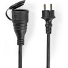 Nedis PECN120FBK Táp Hosszabbító Kábel 20 m H05VV-F 3G1.5 fekete