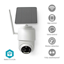 Nedis SmartLife kültéri kamera | Wi-Fi | Full HD 1080p | Dönthető billenthető | IP65 | Max. akku élettartam: 5 Hónap | Felhőalapú Tárolás (opcionális) / microSD (nem tartozék) | 5 V DC | Mozgásérzékelővel | Éjjellátó | Fehér megfigyelő kamera