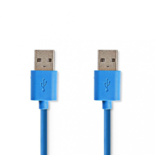 Nedis USB 3.0 összekötő kábel 1m kék (CCGP61000BU10) kábel és adapter