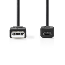 Nedis USB-A apa - MicroUSB-B apa Adatkábel 5m - Fekete (CCGP60500BK50) kábel és adapter