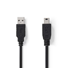 Nedis USB-A apa - MiniUSB-B apa Adatkábel 2m - Fekete kábel és adapter