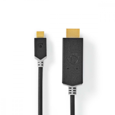 Nedis USB-C™ Adapter | USB 3.2 Gen 1 | USB-C™ Dugasz | HDMI™ Csatlakozó | 4K@60Hz | 2.00 m | Kerek | Aranyozott | PVC | Antracit | Doboz audió/videó kellék, kábel és adapter