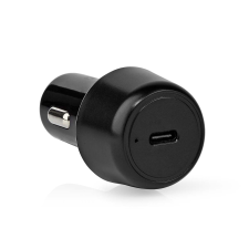 Nedis USB-C Autós töltő - Fekete (30W) mobiltelefon kellék