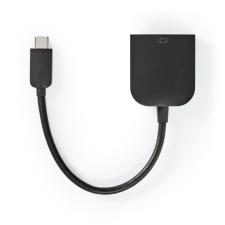 Nedis USB-C -> VGA átalakító kábel 0.2m fekete (CCGP64852BK02) (CCGP64852BK02) kábel és adapter