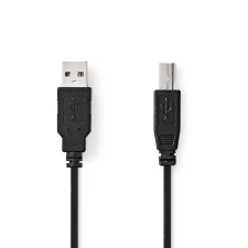 Nedis USB kábel | USB 2.0 | USB-A Dugasz | USB-B Dugasz | 10 W | 480 Mbps | Nikkelezett | 2.00 m | Kerek | PVC | Fekete | Label kábel és adapter