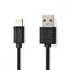 Nedis USB kábel | USB 2.0 | USB-C™ Dugasz | USB-A Dugasz | 480 Mbps | Nikkelezett | 3.00 m | Kerek | PVC | Fekete | Doboz kábel és adapter