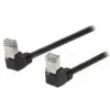 Nedis Valueline VLCP85127B30  SF/UTP Cat5e patch kábel, RJ45, 10/100/1000 Mbit/s, hossz 3m, fekete (VLCP85127B30)