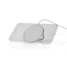 Nedis Vezeték nélküli töltő - Fehér (15W) (WCHAQM250SI) mobiltelefon kellék
