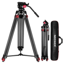 Neewer DS801 Aluminium Video-Tripod (200cm Állvány) + Video-Fluid Fej fotó állvány