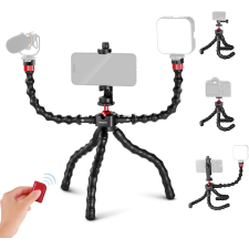 NEEWER T91 Okostelefon Video Vlog Kit Flexibilis Két-karú Mobil Állvány tripod