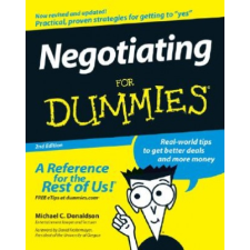  Negotiating For Dummies – Michael C. Donaldson idegen nyelvű könyv