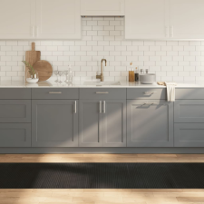 négyszögletű fekete bambusz szőnyeg 70 x 500 cm lakástextília