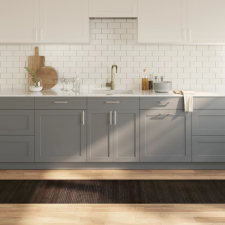  négyszögletű sötétbarna bambusz szőnyeg 60 x 500 cm lakástextília