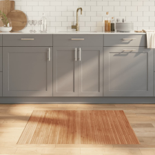  négyszögletű természetes bambusz szőnyeg 80 x 100 cm lakástextília