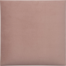 Négyzet alakú fali párna 30 cm x 30 cm rózsaszín bársony lakástextília