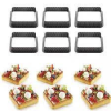  Négyzet alakú tarte sütőforma 6 db-os