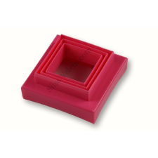  Négyzet Süti Kiszúró Készlet – 3 Méretű, Kétoldalas Formák konyhai eszköz