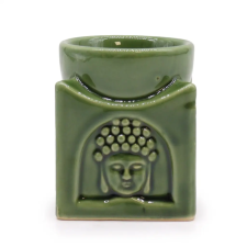  Négyzetes Buddha Aromalámpa - Sötét Jade illóolaj párologtató