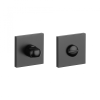  Négyzetrozetta APRILE Q SLIM 7MM BLACK - Fekete WC 4x4