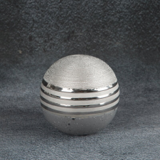 Neli kerámia gömb Ezüst 10x10x10 cm dekoráció