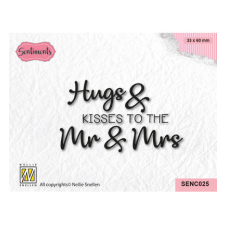 Nellie's Choice Szilikonbélyegző - Hugs + Kisses - Clear Stamps (1 csomag) bélyegző