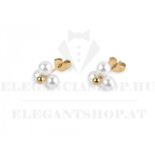  Nemesacél fülbevaló tekla gyönggyel fülbevaló