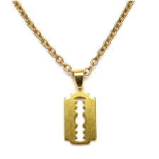  Nemesacél Penge medálos nyaklánc, arany színű nyaklánc