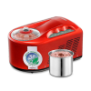  Nemox fagylaltgép, Gelato Pro 1700 up i-Green, előkészítés 1 kg / 15-20 perc, űrtartalom 1,5 l, erős motor, automata és kézi ciklus, tartozékokkal, rozsdamentes acél, piros