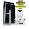 Nemsemmi Napelemes öntöző szivattyú készlet - 2x410W napelem, 400W búvárszivattyú 1,7 m³/h 64 m - szolár szabályzó - öntözés mélykút szivattyúval és napenergiával!