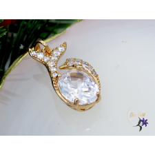  Nemszi Xuping bőrbarát köves medál-18K medál