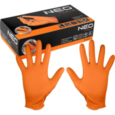 Neo 97-690-XL Munkakesztyű, Perforált Nitril, Narancssárga, 50db, XL (97-690-XL)