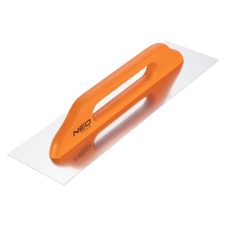 Neo Acél simító, rozsdamentes, 480x128mm, fa markolat kőműves és burkoló szerszám