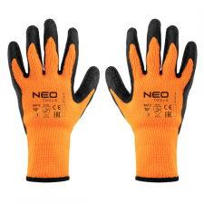 Neo munkakesztyű, hőszigetelt, latex bevonatú poliészter, 2242x, 10-es méret védőkesztyű