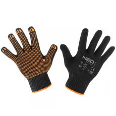 Neo MUNKAKESZTYŰ, LATEXBEVONATÚ PAMUT POLYESTERREL,2143X, MÉRET: 9, NEO