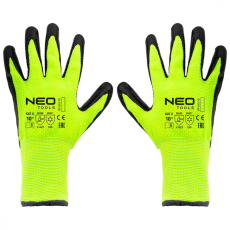 Neo Szigetelt munkakesztyű, latexbevonatú nejlon, 4142X, 10-es méret