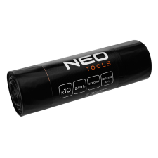 Neo Tools 15-989 Szemeteszsák, 240l, 120x150cm, 60mic, fekete, 10db/cs tisztító- és takarítószer, higiénia