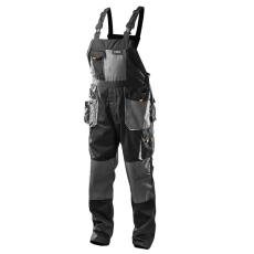 Neo Tools 81-240-L Kantáros Munkásnadrág, HD, L/52 65% poliészter, 35% pamut, 267g/m2, térdprotektor zseb, fényvisszaverő, L