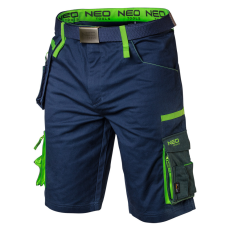 Neo Tools 81-276-XXL Rövid munkásnadrág, övvel, PREMIUM, 62% pamut, 35% polyester, 3% elastane, XXL