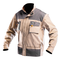 Neo Tools 81-310-S Munkadzseki 2 az 1-ben, S/48 100% pamut, 180g/m2, lezippzározható újjak,