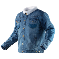 Neo Tools 81-557-M Farmer Munkavédelmi kabát, DENIM, béléssel, M