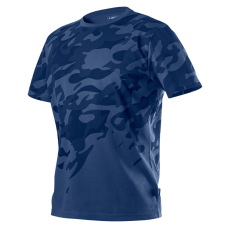 Neo Tools 81-603-XXL Munkavédelmi póló, CAMO Navy, tengerészkék, terepmintás, 100% pamut, XXL
