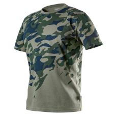 Neo Tools 81-613-XXL Munkavédelmi póló, CAMO, terepmintás, olíva, 100% pamut, 180g/m2, L