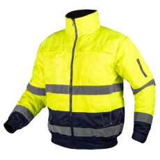 Neo Tools 81-714-XXXL Láthatósági munkavédelmi kabát, szigetelt, sárga, 3 az 1-ben, XXXL