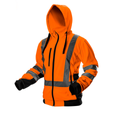 Neo Tools 81-746-L Láthatósági Munkavédelmi kabát, narancssárga, kapucnival, L