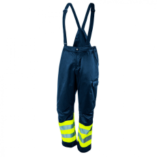 Neo Tools 81-779-XL Kantáros Munkanadrág, Lélegző, 240Gsm, Polyester+Pamut, Tengerészkék, Fényvisszaverő Csíkokkal, Xl