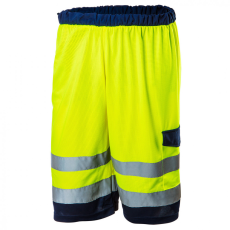 Neo Tools 81-782-S Láthatósági Hálós Rövidnadrág, Sárga, S