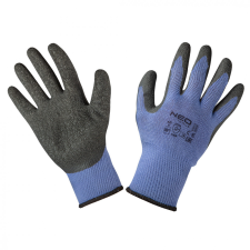 Neo Tools 97-640-10 Munkakesztyű, Latexbevonatú Pamut Polyesterrel,2143X, Méret: 10 védőkesztyű