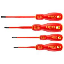 Neo Tools Csavarhúzó készlet 1000V, szigetelt, 4db, vékonyított szárral (04-144) csavarhúzó