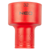  NEO TOOLS Dugókulcs 6-lapú 1/2" 32mm 1000V, szigetelt 25 év garanciával 01-195